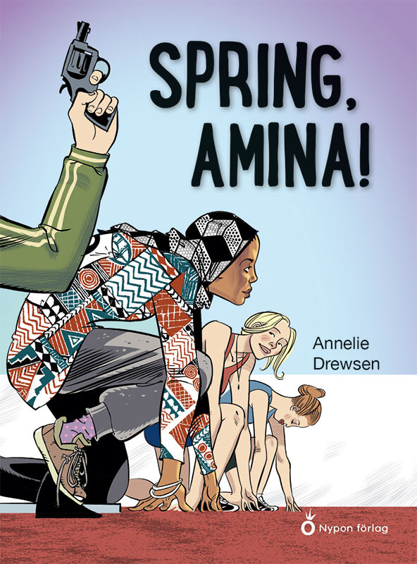 Omslag: Spring, Amina!