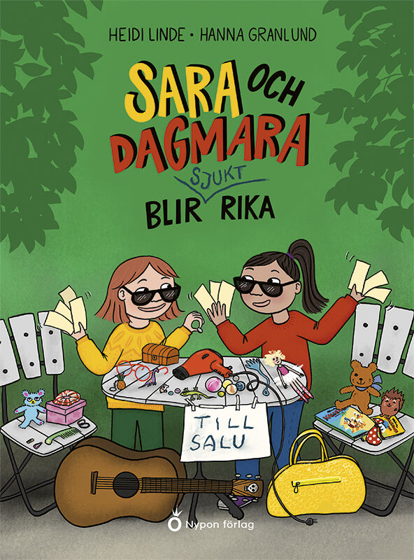 Omslag: Sara och Dagmara blir sjukt rika