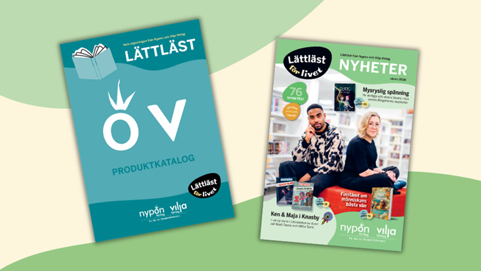 Produktkatalogen och vårens nyhetskatalog med lättlästa böcker