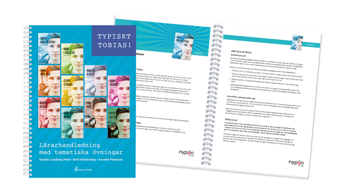 Omslag till Typiskt Tobias! Lärarhandledning och uppslag från boken