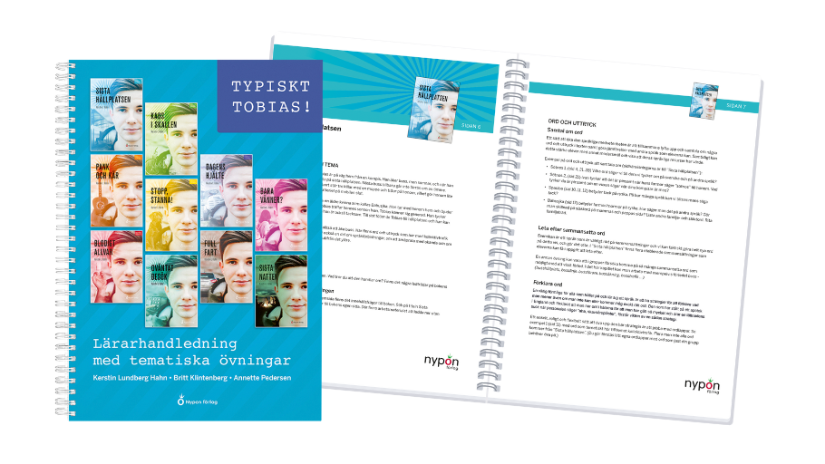 Omslag till Typiskt Tobias! Lärarhandledning och uppslag från boken